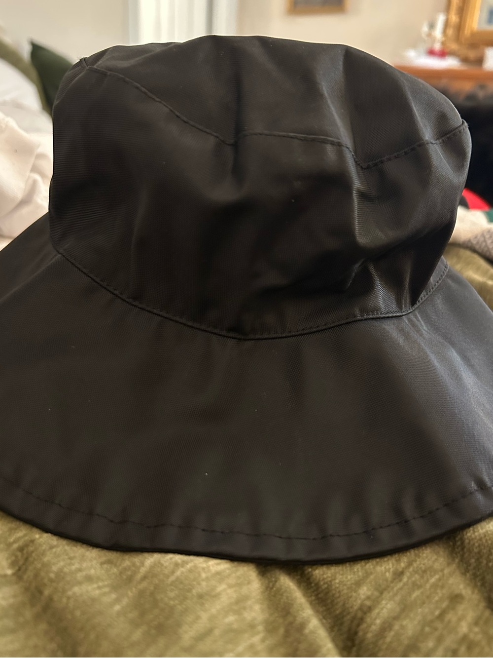 Longchamp Black Bucket Hat